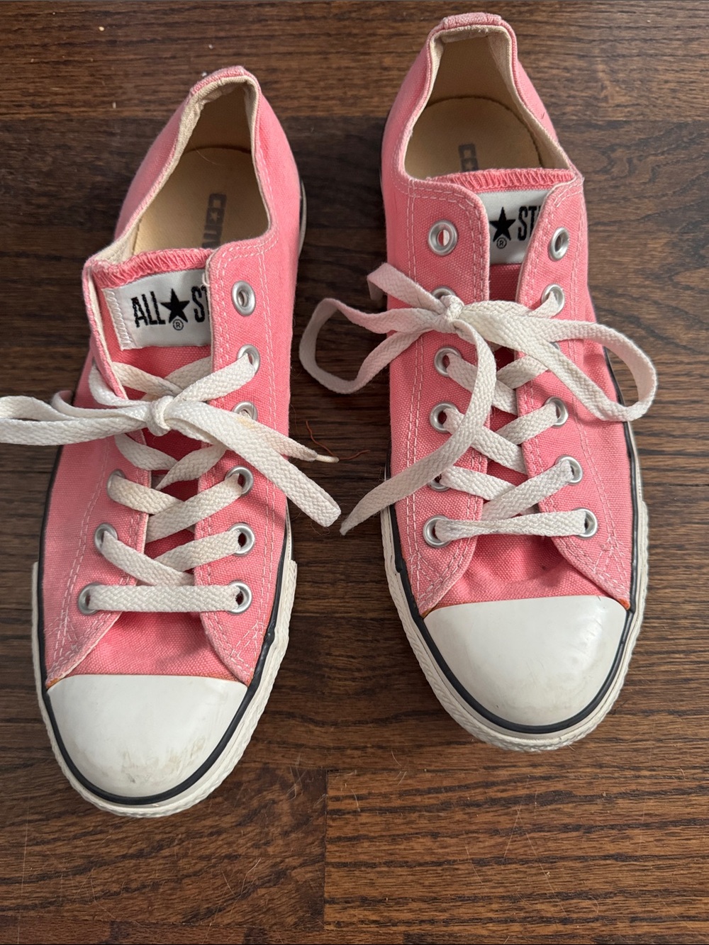 Converse Pink Low-Top Canvas Sneakers